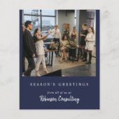 Budget Business Logo Weihnachten Modern Team Foto (Vorderseite)