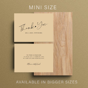 Budget Butter gelbe Hochzeit danke Drehbuch Mitteilungskarte