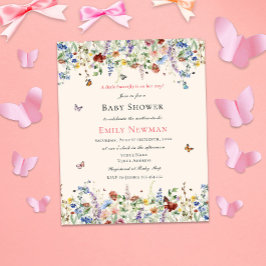 Budget Butterfly auf dem Weg | Floral Baby Dusche