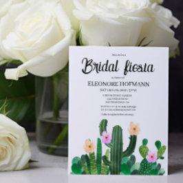 Budget Cacti Blume Bridal Fiesta Einladung
