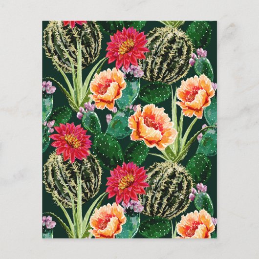 Budget Cactus Blume Bold Fiesta Brautparty (Rückseite)