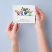 Budget Cactus New Zuhause Moving Ankündigung Flyer (Gruppe)