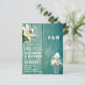 BUDGET Calla Lilies Chic Shabby Wedite Einladung (Stehend Vorderseite)