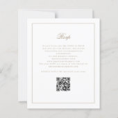 Budget Calligraphy Champagne Gold Wedding laden (Rückseite)