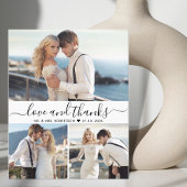 Budget Calligraphy Collage Wedding Vielen Dank Flyer