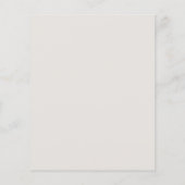 Budget Calligraphy Elegant Eggshell Wedding Einlad (Rückseite)