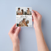 Budget Calligraphy Wedding Collage Vielen Dank Fly Flyer (Gruppe)