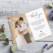 Budget Calligraphy Wedding Danke Ihnen 2 Foto Flyer