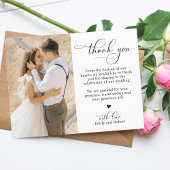 Budget Calligraphy Wedding Danke Ihnen 2 Foto Flyer