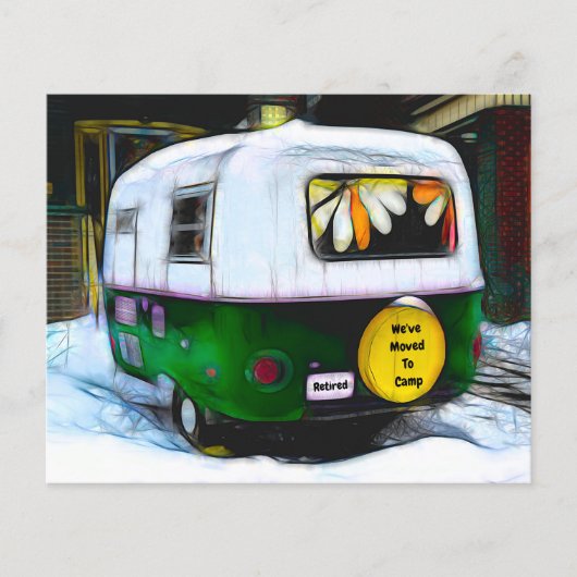 Budget Camper Retro Vintage Bewegung mühelos (Vorderseite)