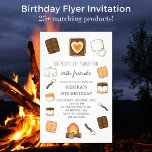 Budget Camping S'Mores Bonfire Geburtstagspartei Flyer<br><div class="desc">❤️ Rettete Geld für unsere beliebte Geburtstagsparty Design jetzt auf Budget-Flyern gefunden! Feiern Sie ihren Geburtstag im Freien mit ihren Freunden am Lagerfeuer. Unsere niedliche Geburtstagsfeier ist skurril, wenn sich die s'mores um die Ränder fixieren. Schokoladenbars, Grahams, Marshmallow, Lagerfeuer und s'mores machen dieses kawaii Design zum besten. Geburtstage machen mehr...</div>