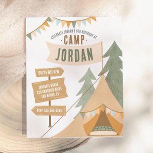 Budget-Camping-Thema Outdoor-Jungen-Geburtstagsfei