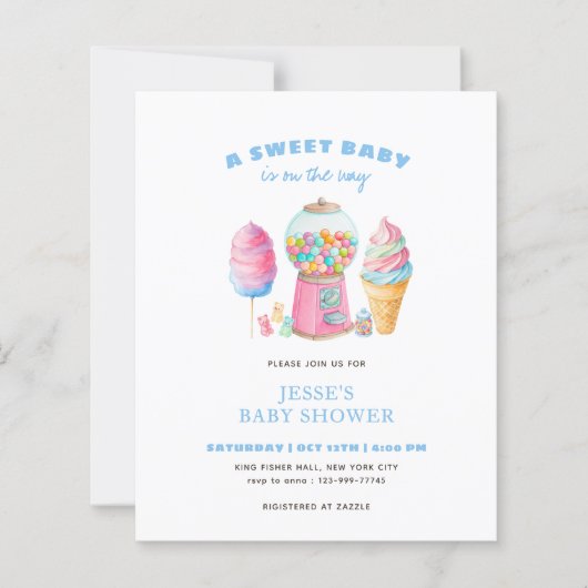 BUDGET CandyBlue Süße Babyparty steht bevor (Vorderseite)