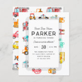 Budget Cars Street Kids Transportation Geburtstag (Vorne/Hinten)