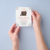 Budget Cauldron Halloween Baby Shower Einladung Flyer (Gruppe)
