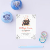 Budget Cauldron Halloween Baby Shower Einladung Flyer (Einzeln)