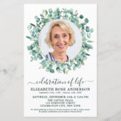 Budget Celebration Life Eukalyptus Foto Beerdigung (Vorderseite)