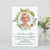 Budget Celebration Life Sunflower Eukalyptus Foto (Stehend Vorderseite)