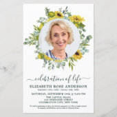 Budget Celebration Life Sunflower Eukalyptus Foto (Vorderseite)