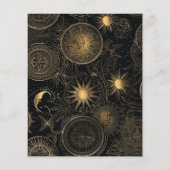 Budget Celestial Black Gold Wedding (Rückseite)