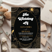 Budget Celestial Black Gold Wedding