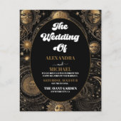 Budget Celestial Black Gold Wedding (Vorderseite)