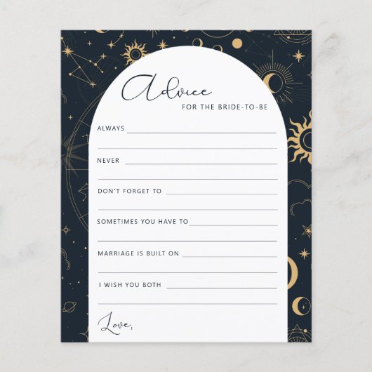 Budget Celestial Sun Moon Bride zu Ratgeber Flyer (Vorne)