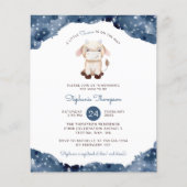 Budget Celestial Taurus Baby Shower Einladung (Vorderseite)