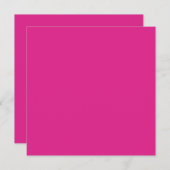 BUDGET CERISE PINK Moderne Core Wedding Einladung (Vorne/Hinten)