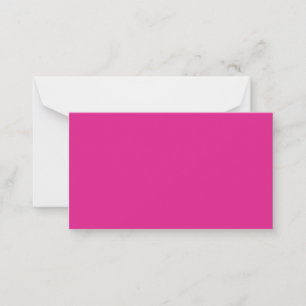 BUDGET CERISE PINK Moderne Core Wedding Mitteilungskarte