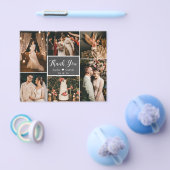 Budget Chalkboard Collage Wedding Vielen Dank Flyer (Einzeln)