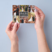 Budget Chalkboard Foto Collage Wedding Vielen Dank Flyer (Gruppe)