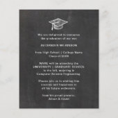 BUDGET Chalkboard GRAD Crawfish Boil Einladung (Rückseite)