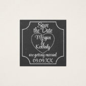 Budget Chalkboard Hochzeit sparen Sie die Daten 10 (Vorderseite)