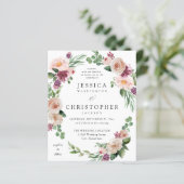 Budget Champagne & Pink Floral Wedding 2 (Stehend Vorderseite)