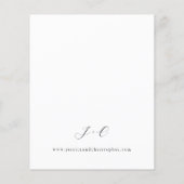 Budget Champagne & Pink Floral Wedding 2 (Rückseite)