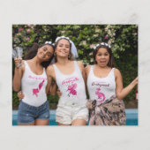 Budget Champagne Script Black Brautparty Danke (Rückseite)