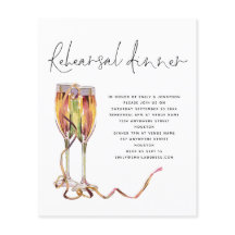 Budget Champagne Script Hochzeit Probe Dinner
