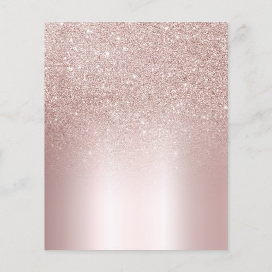 Budget Champagne Toast Blush Brautparty Einladung (Rückseite)