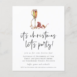 Budget Champagne Weihnachten Lasse Party Einladung