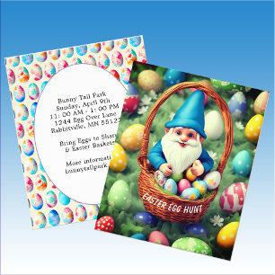 Budget Charming Gnome & Basket Ostereier Jagd Flyer