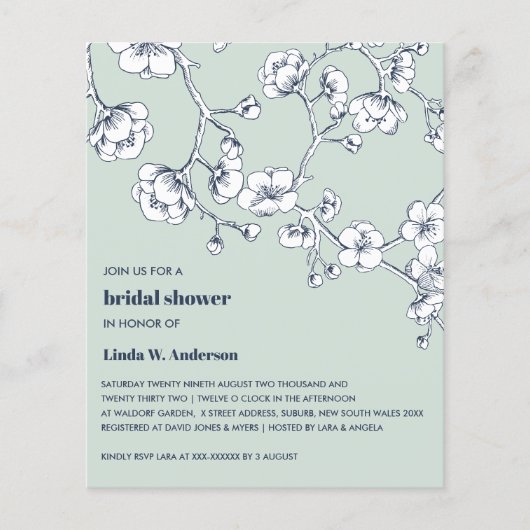 BUDGET Cherry Blossom Marine Sage GREEN (Vorderseite)