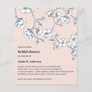 BUDGET Cherry Blossom Navy Blush Brautparty