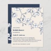 BUDGET Cherry Blossom Navy Creme Elfenbein (Vorne/Hinten)