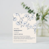 BUDGET Cherry Blossom Navy Creme Elfenbein (Stehend Vorderseite)