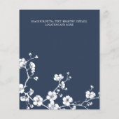 BUDGET Cherry Blossom Navy Creme Elfenbein (Rückseite)