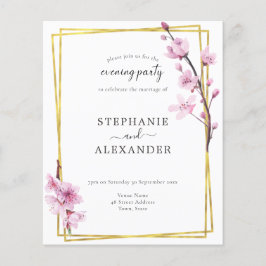 Budget Cherry Blossom QR Abend Party einladen