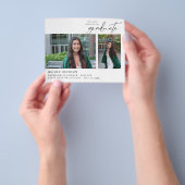Budget Chic 5 Multi Foto Abschlussfeier Flyer (Gruppe)