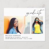 Budget Chic 5 Multi Foto Graduate Ankündigung (Vorderseite)