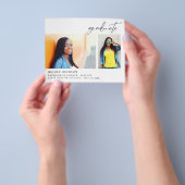 Budget Chic 5 Multi Foto Graduate Ankündigung Flyer (Gruppe)